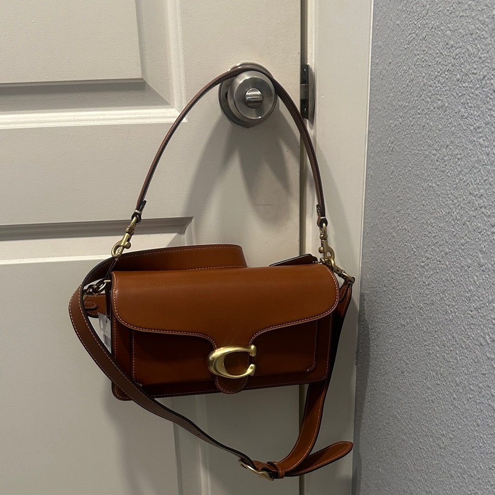 Coach Brown Leather Crossbody with Gold Hardware - Picture 13 of 15
